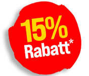 15% RABATT