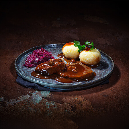 Sauerbraten in Rosinensauce